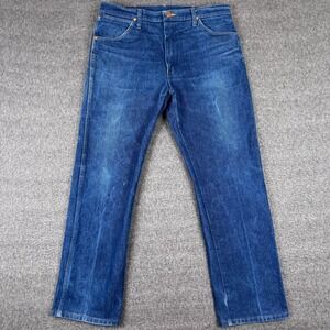 Wrangler Jeans Mens 36x30 Denim Cowboy Cut Relaxed Fit Dark Wash 13WMZ Y2K